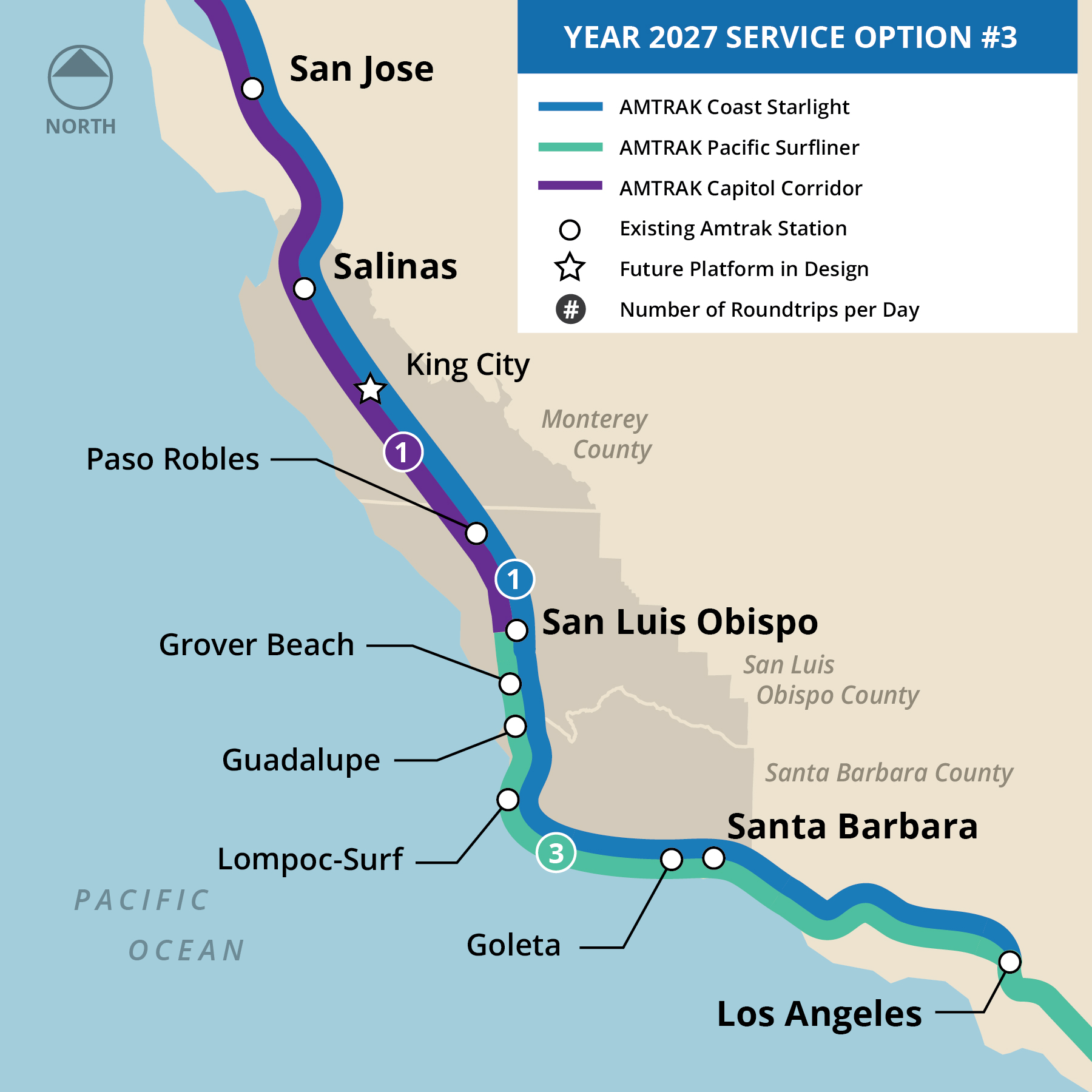 Option 3 service in 2027